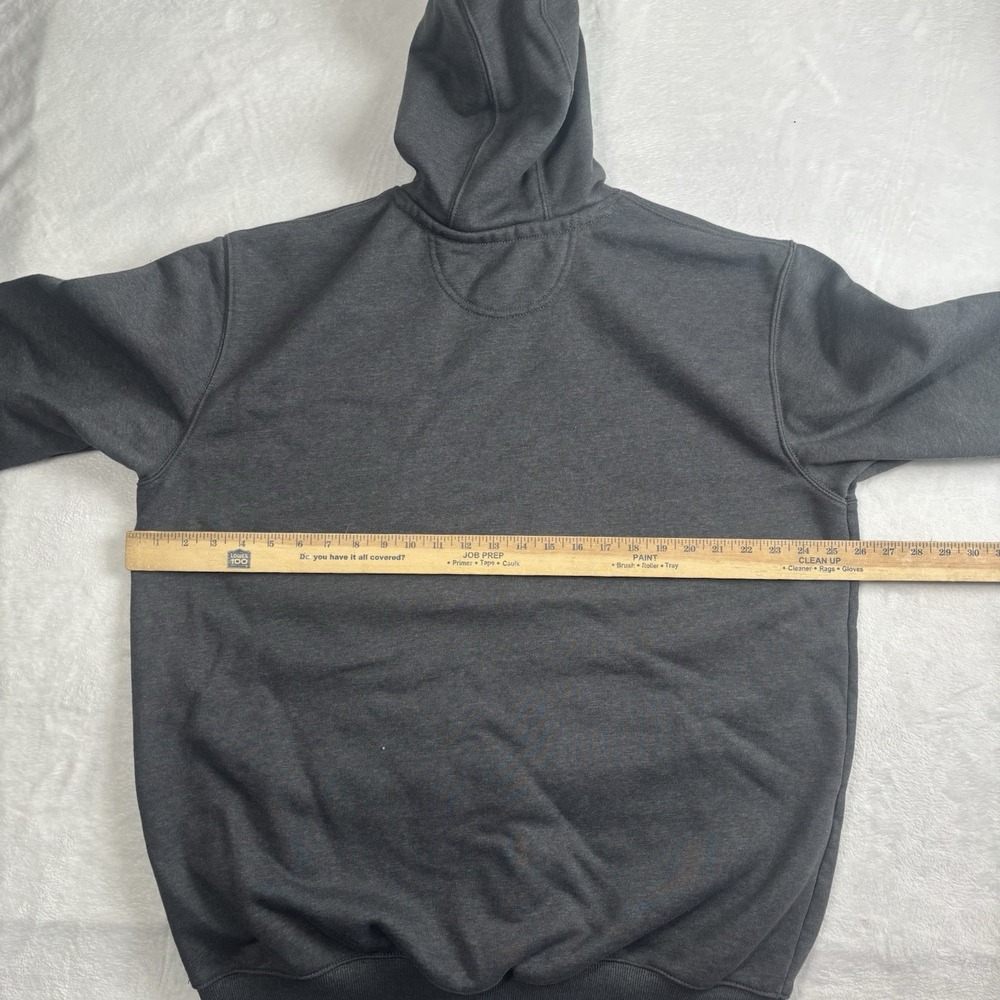 Carhartt Original Fit Grey Rain Defender LS Fleece Hoodie Men's Large Tall - Picture 8 of 10